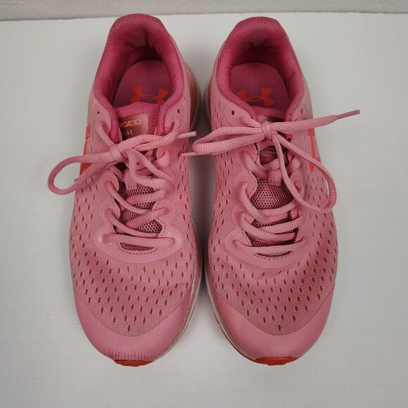 Under Armour Charged Impulse Running Shoe Women's 5.5Y Pink Sneaker - Picture 4 of 13